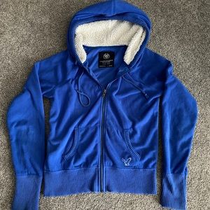 AE Zip up blue fleece